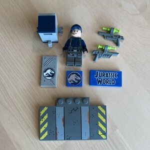 LEGO Jurassic World parts and minifigure
